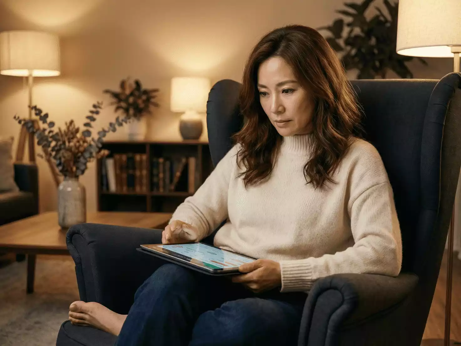 Apostador considerando opciones de apuestas múltiples de forma reflexiva