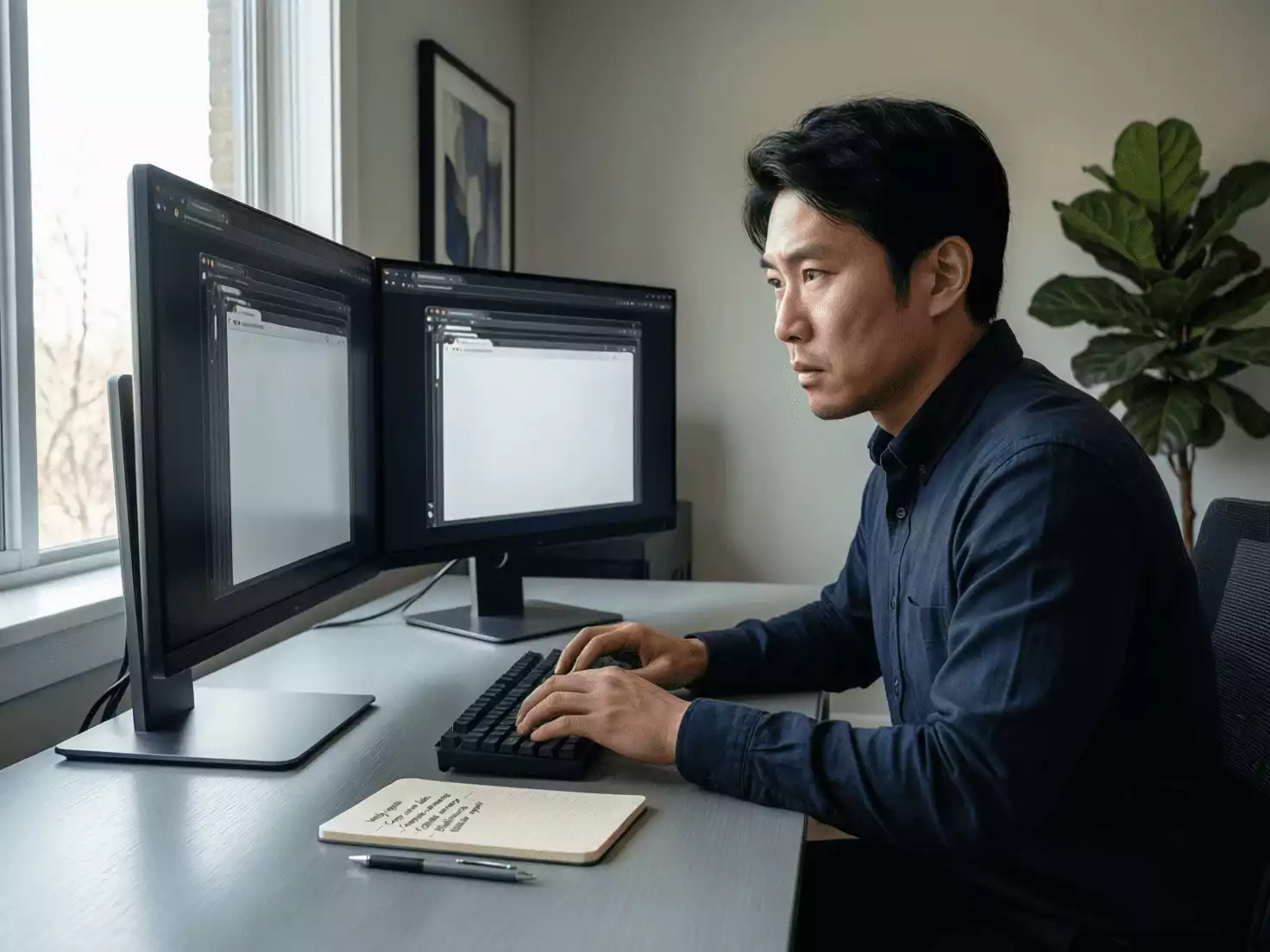 Apostador profesional ejecutando su flujo de trabajo de arbitraje deportivo