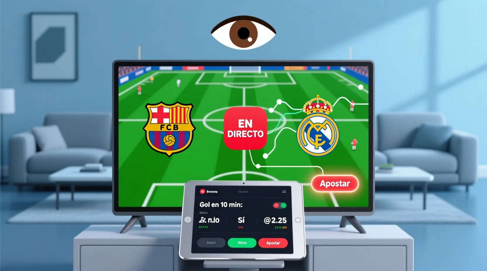 Importancia de ver el partido en directo para apostar en vivo